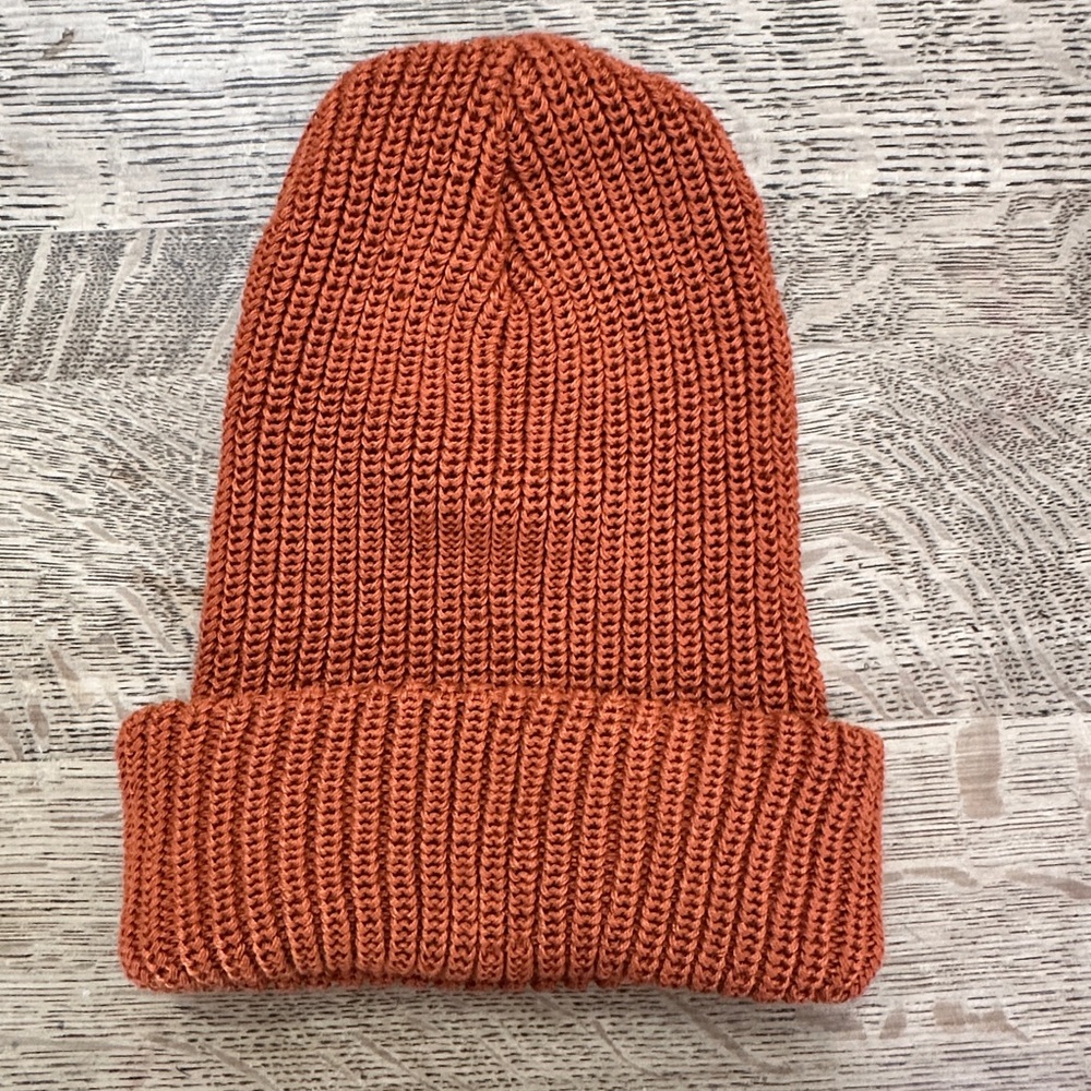 DESO Supply Lumberjack Cuff Repreve Beanie Stocking Hat Rust - Picture 6 of 12